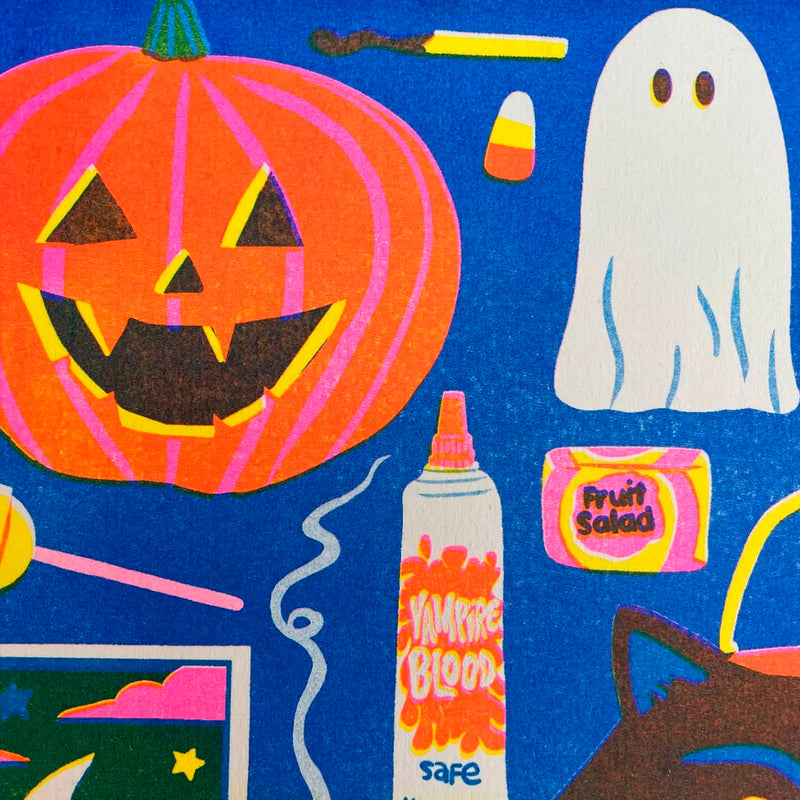 Print de Naomi Wilkinson A4 - "Halloween" 🎃👻