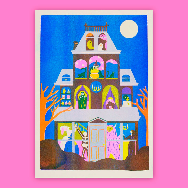 Print de Naomi Wilkinson A3 - "Haunted House"