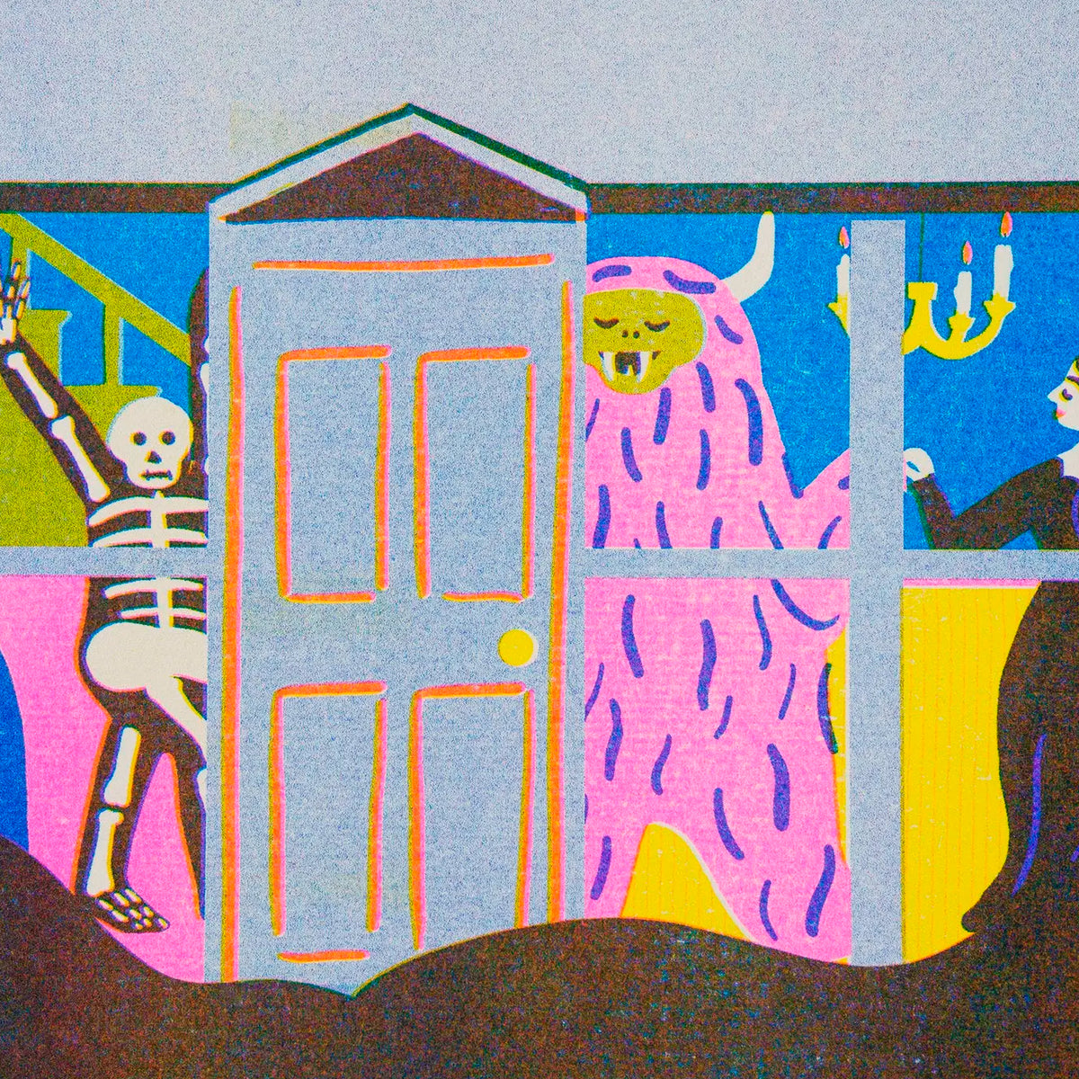 Print de Naomi Wilkinson A3 - "Haunted House"