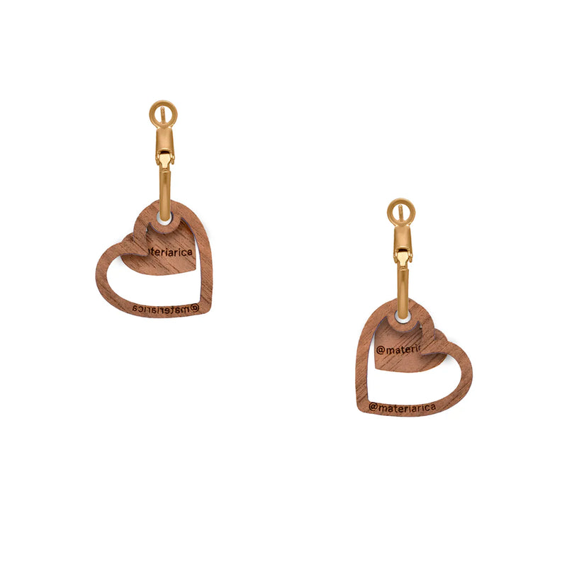 Pendientes de aro Materia Rica - Heartbeat 💗