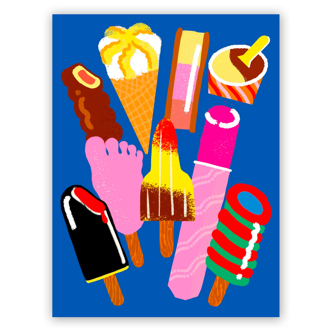 Print de Sara Marcos A4 - "Helados" 🍧