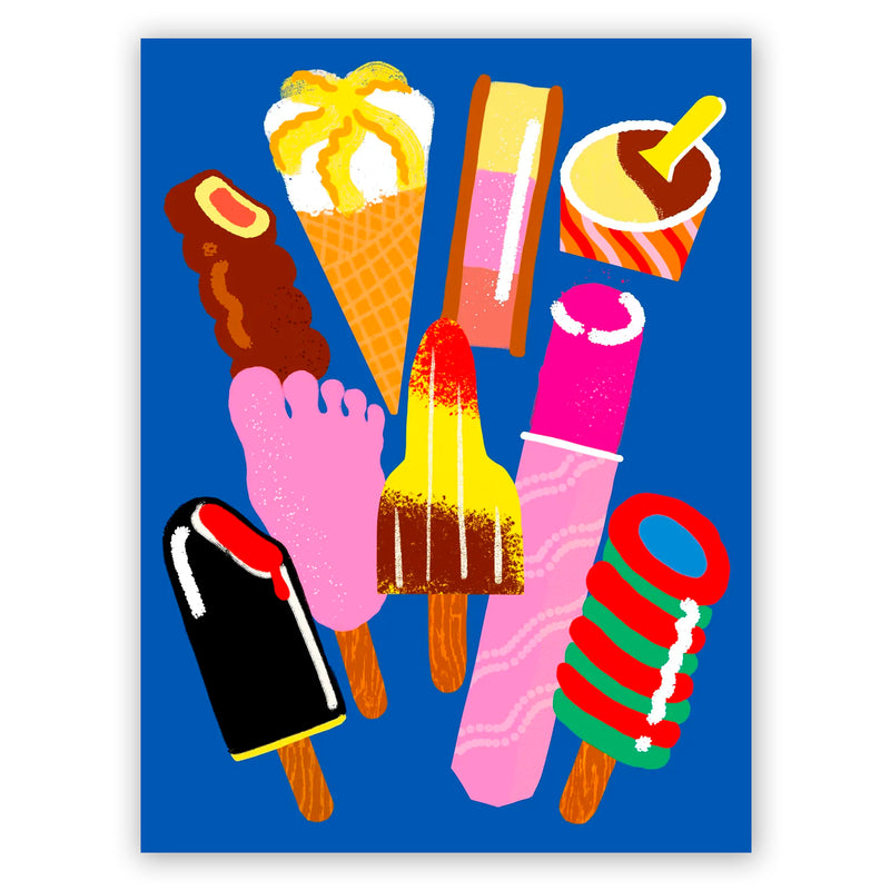 Print de Sara Marcos A3 - "Helados" 🍧
