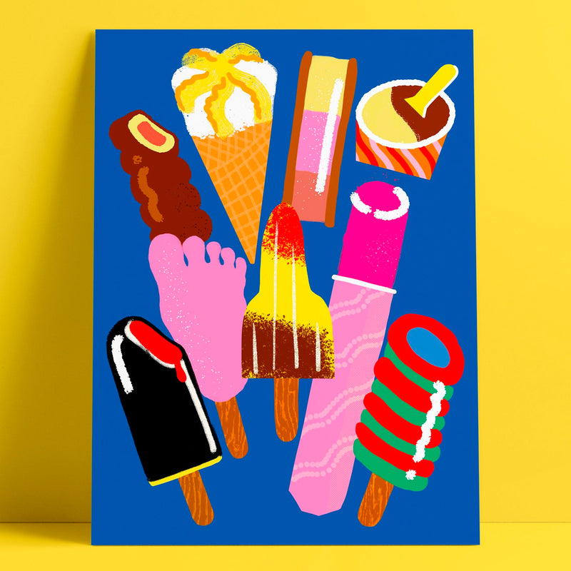 Print de Sara Marcos A3 - "Helados" 🍧