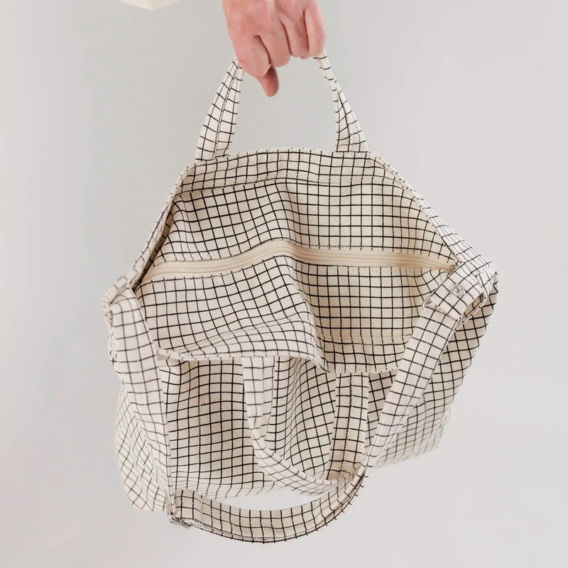Duck Bag Baggu - Natural Grid