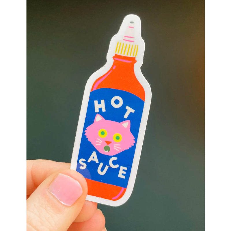 Pegatina - "Hot Sauce" 🌶️🐱