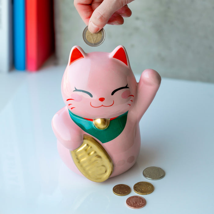 Hucha - Lucky Cat Rosa