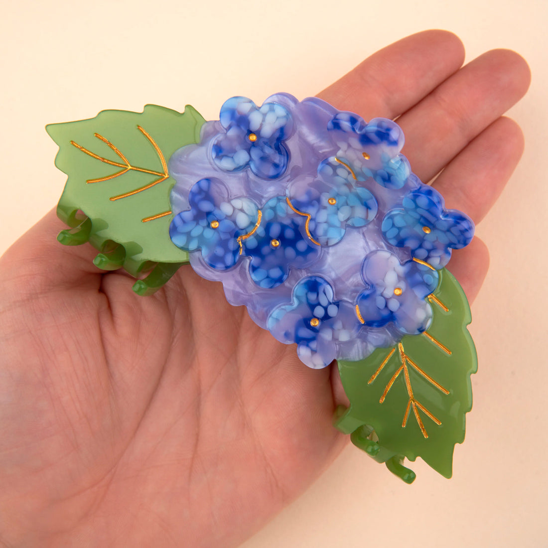 Pinza para el pelo - Hortensia