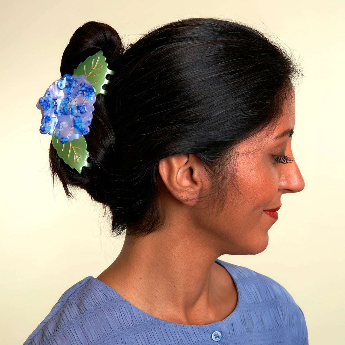 Pinza para el pelo - Hortensia