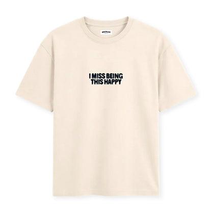 Camiseta Nostalgic Apparel - "I miss being this happy" 🍦
