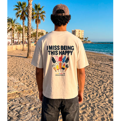 Camiseta Nostalgic Apparel - "I miss being this happy" 🍦