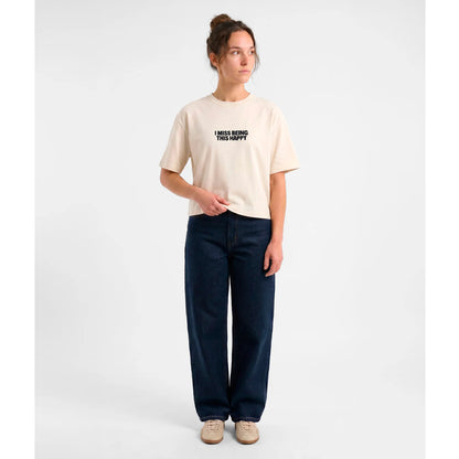 Camiseta Nostalgic Apparel - "I miss being this happy" Cropped 🍦