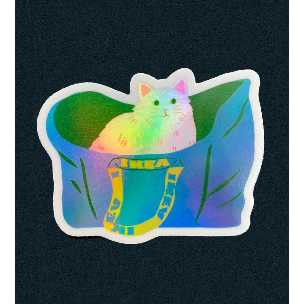 Pegatina - "Ikea Bag Cat" 🐱