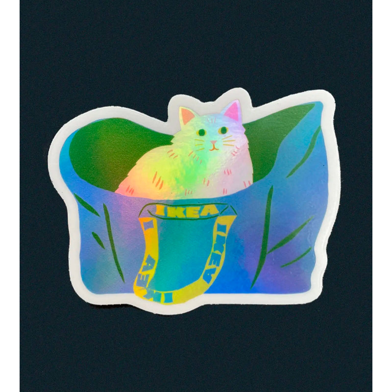 Pegatina - "Ikea Bag Cat" 🐱