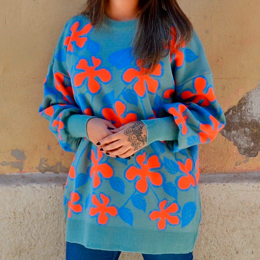 Jersey - Flores Naranja