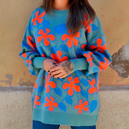 Jersey - Flores Naranja