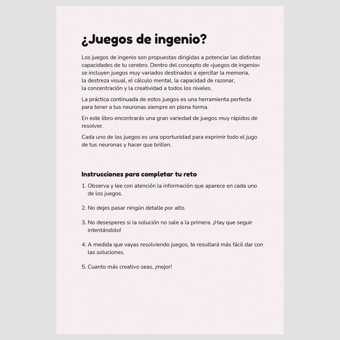 Pasatiempos - Juegos de Ingenio