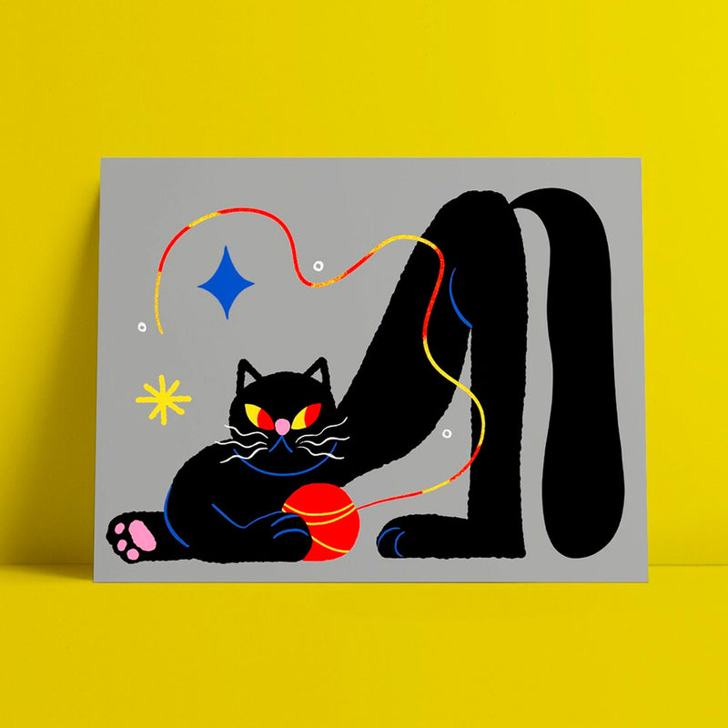 Print de Sara Marcos A3 - "Kitty Cat" 🐱