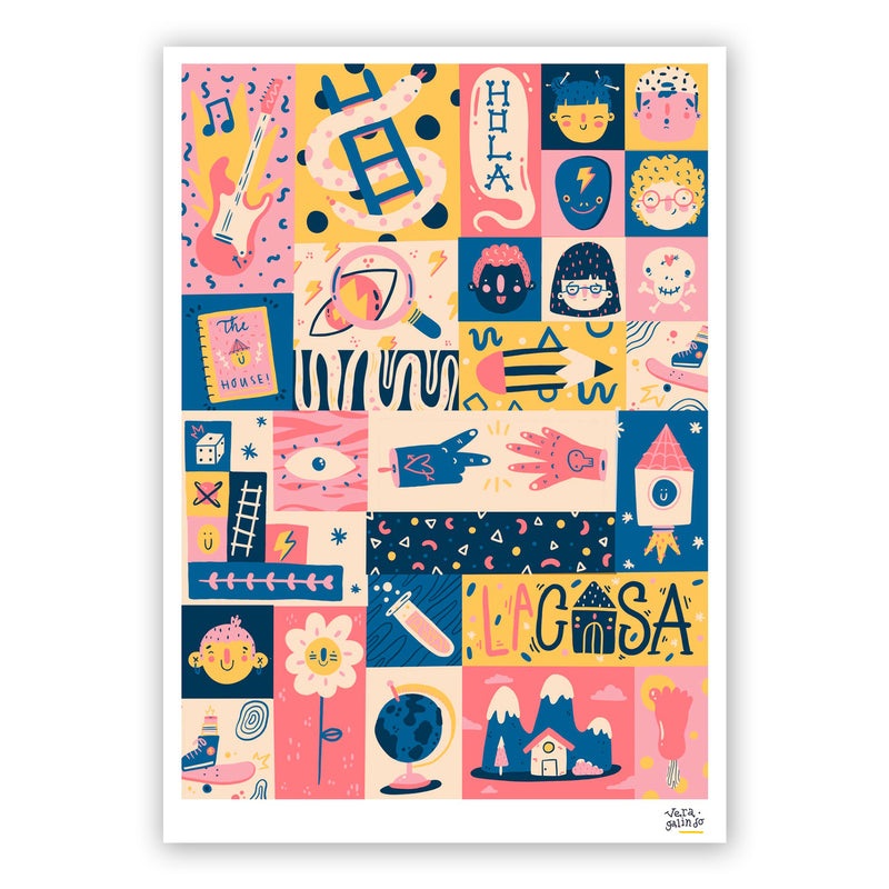 Print de Vera Galindo A5 - "La Casa"