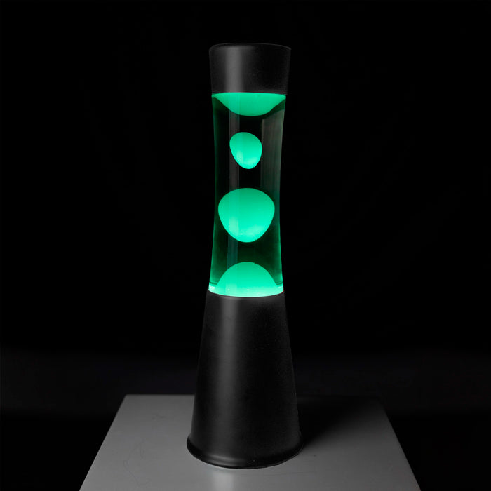 Lámpara de lava mini LED Fisura - Base negra, 7 colores