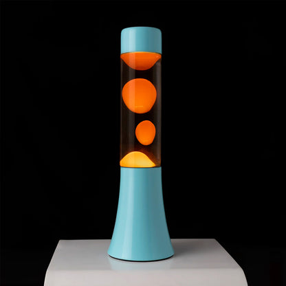 Lámpara de lava mini Fisura - Azul y naranja