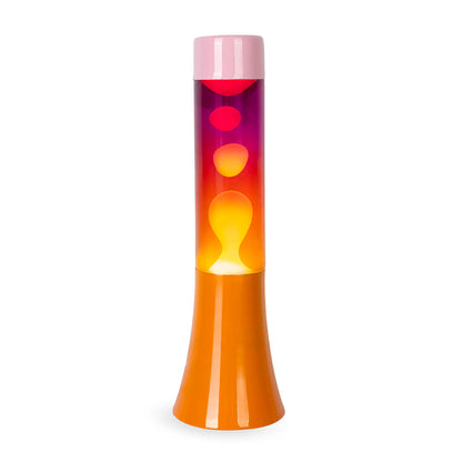 Lámpara de lava mini Fisura - Degradado naranja y rosa