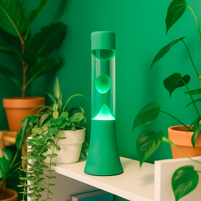 Lámpara de lava mini Fisura - Monocromática Verde
