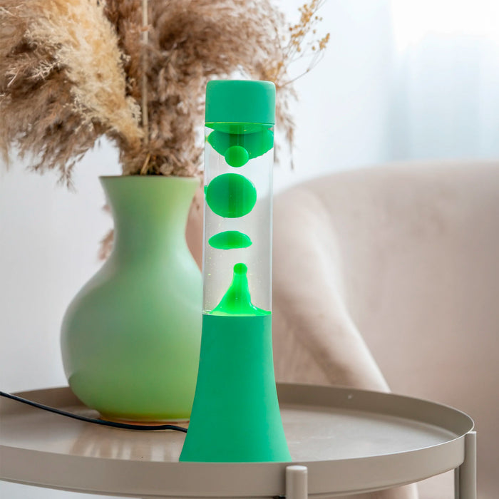 Lámpara de lava mini Fisura - Monocromática Verde