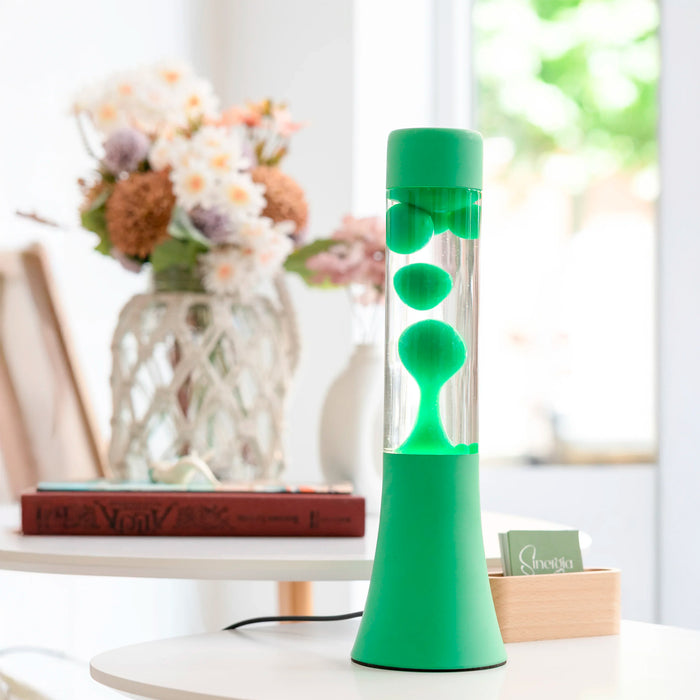Lámpara de lava mini Fisura - Monocromática Verde