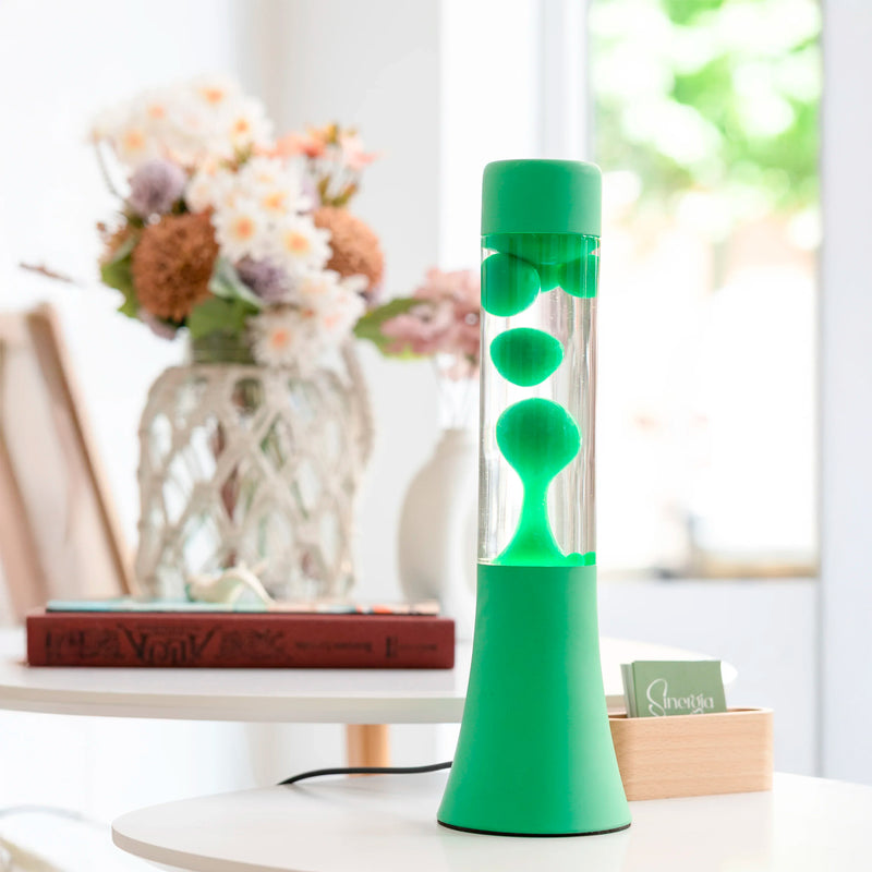 Lámpara de lava mini Fisura - Monocromática Verde