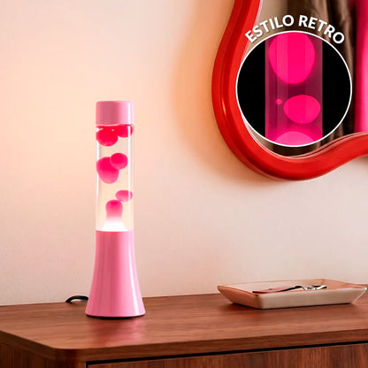 Lámpara de lava mini Fisura - Rosa