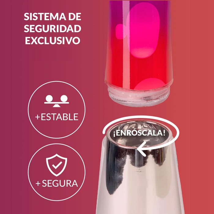 Lámpara de lava Fisura - Degradado Morado y blanco