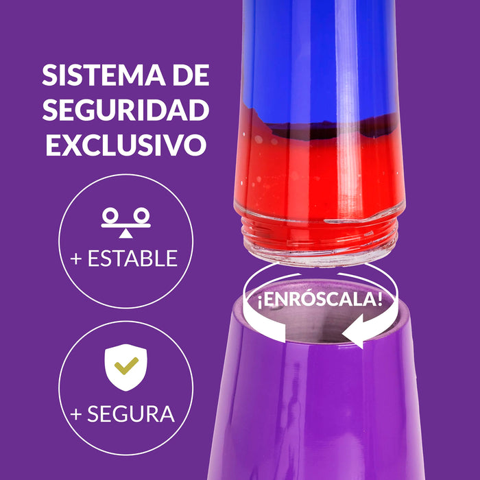 Lámpara de lava Fisura - Degradado morado