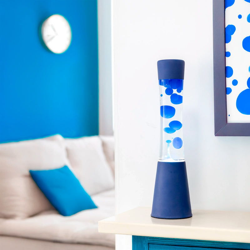 Lámpara de lava Fisura - Monocromática Azul