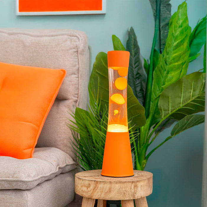 Lámpara de lava Fisura - Monocromática Naranja