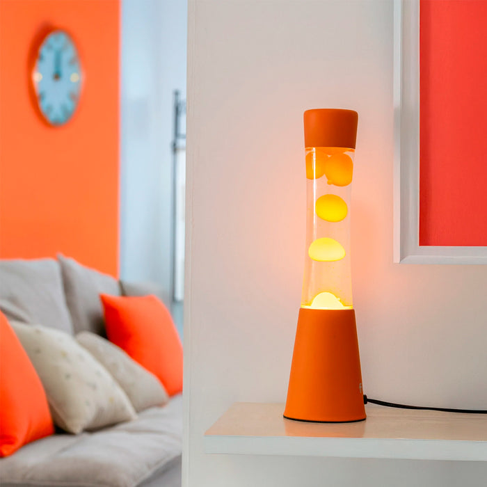Lámpara de lava Fisura - Monocromática Naranja
