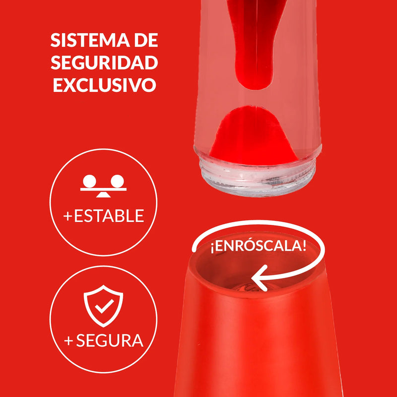 Lámpara de lava Fisura - Monocromática Rojo