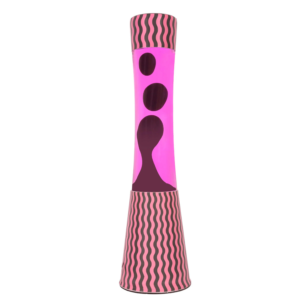 Lámpara de lava Fisura - Ondas Rosa y Marrón