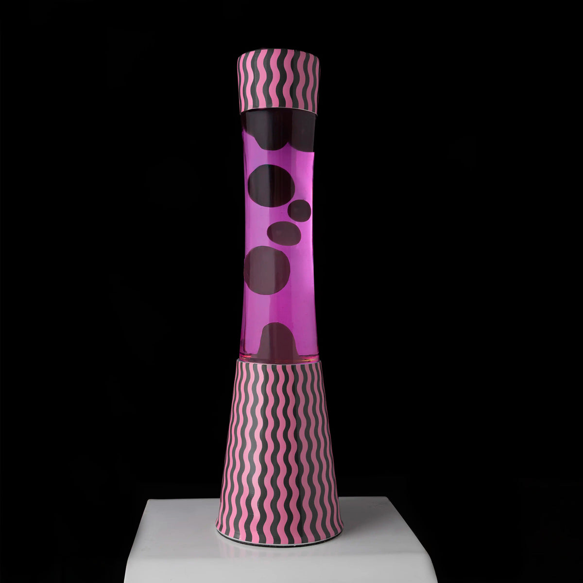 Lámpara de lava Fisura - Ondas Rosa y Marrón