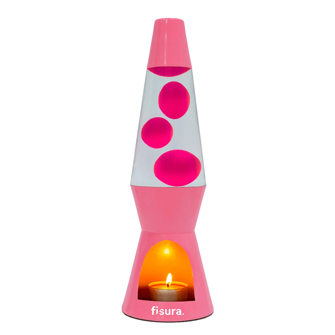 Lámpara de lava Vela Fisura - Rosa