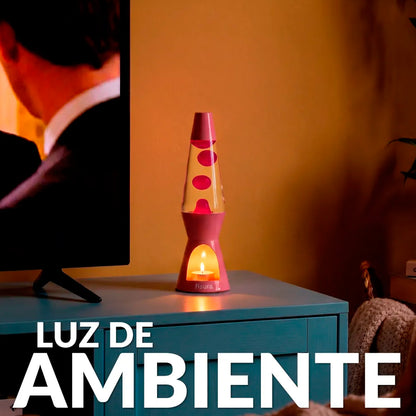 Lámpara de lava Vela Fisura - Rosa