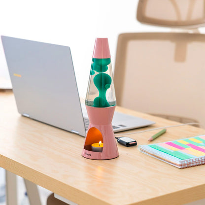 Lámpara de lava Vela Fisura - Rosa y verde