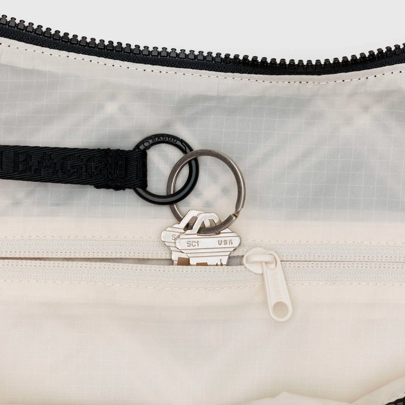 Bolso Large media luna Baggu - Mixed Plaid