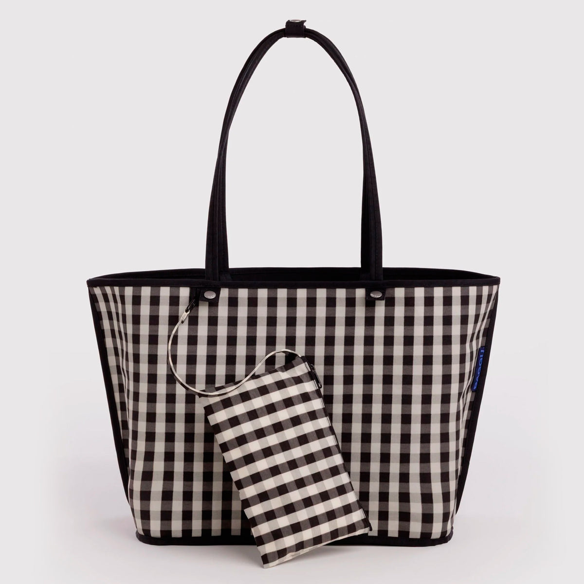 Bolso Tote Reversible Grande Baggu - Black Mix