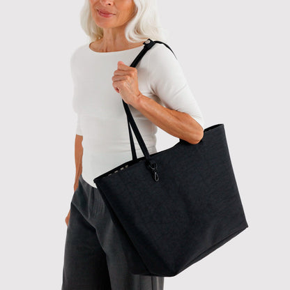 Bolso Tote Reversible Grande Baggu - Black Mix