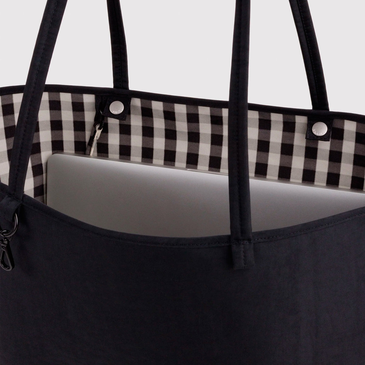 Bolso Tote Reversible Grande Baggu - Black Mix