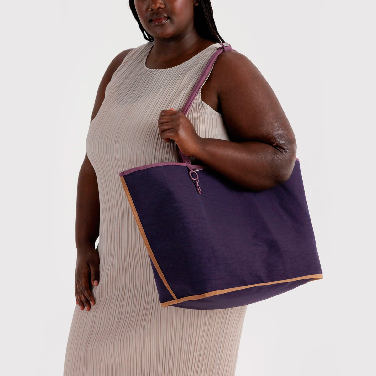 Bolso Tote Reversible Grande Baggu - Wild Plum Mix