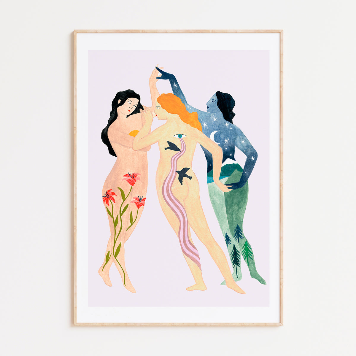 Print de Depeapa A4 - "Las Tres Gracias"