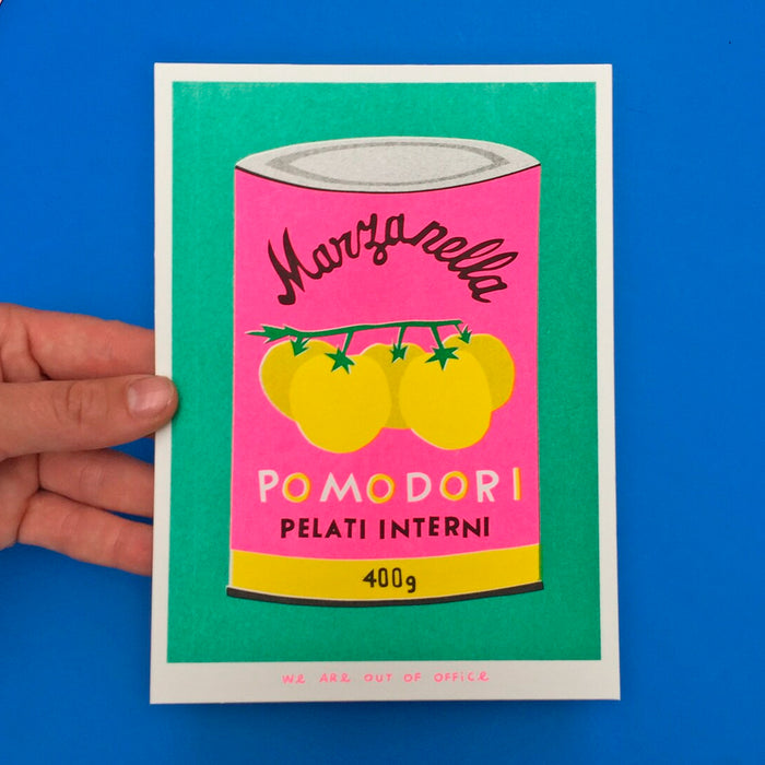 Print de We Are Out Of Office - "Lata Pomodori"