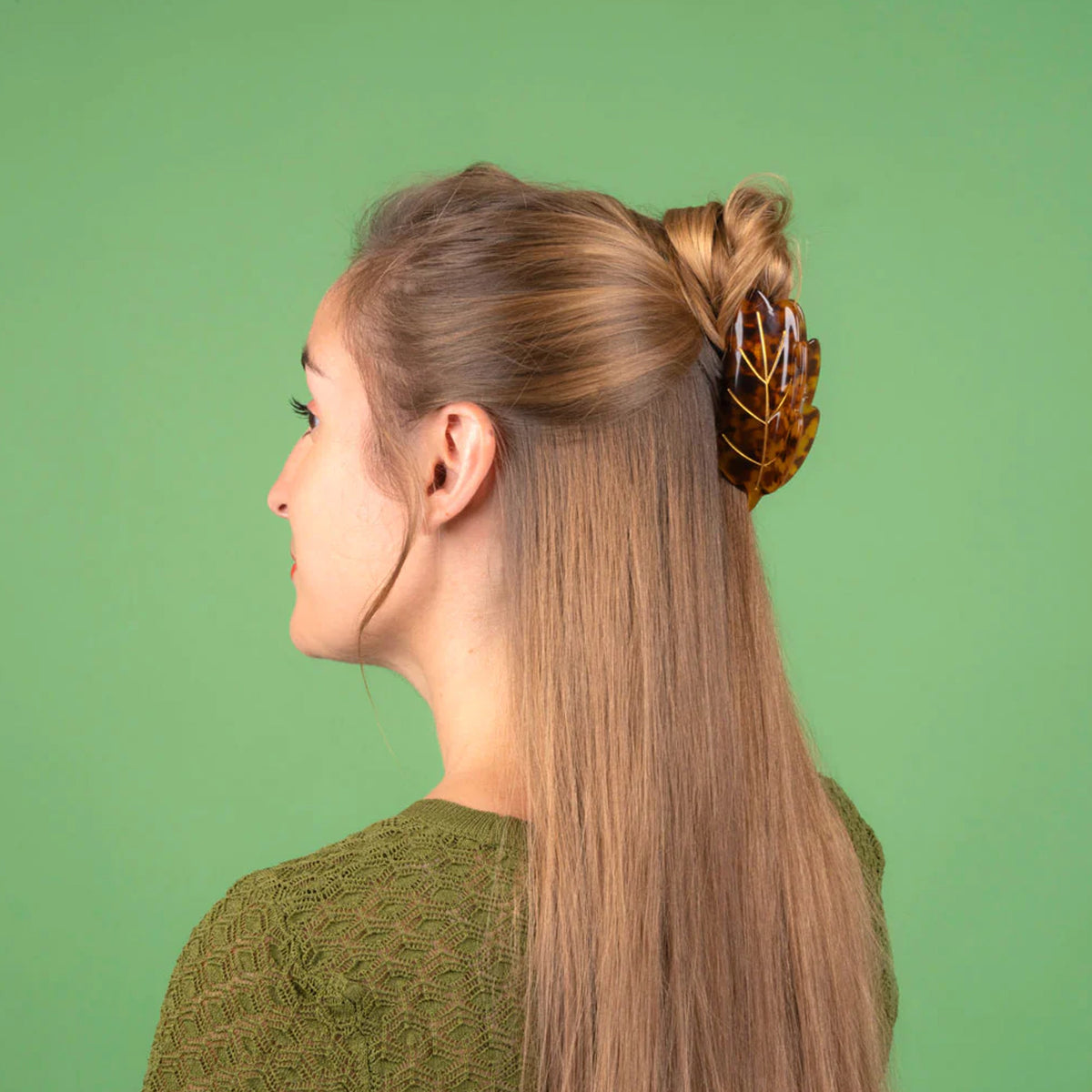 Pinza para el pelo - Hoja 🍂