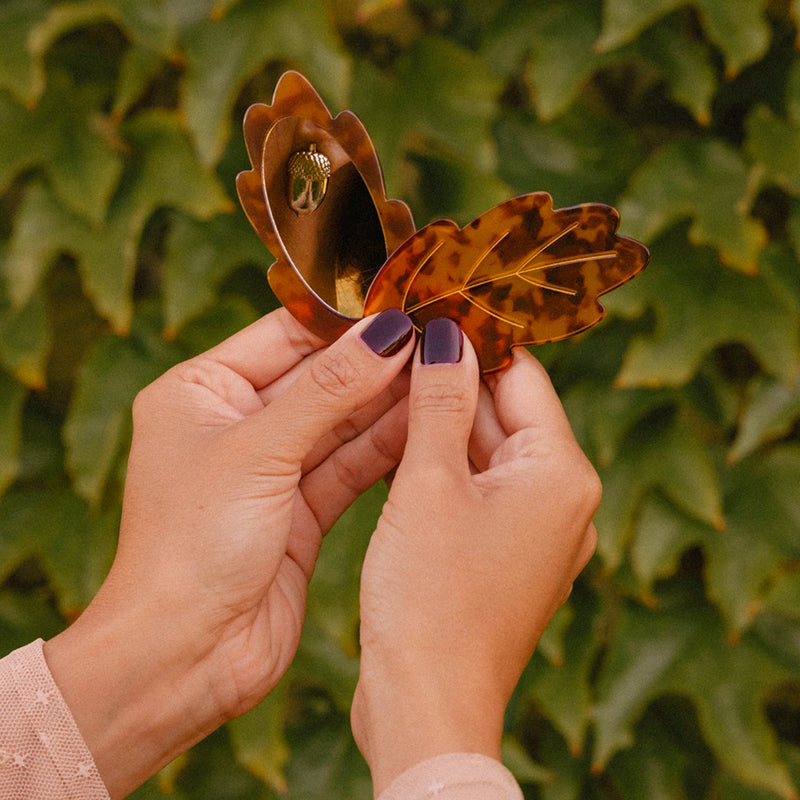 Espejo de bolsillo - Hoja 🍂
